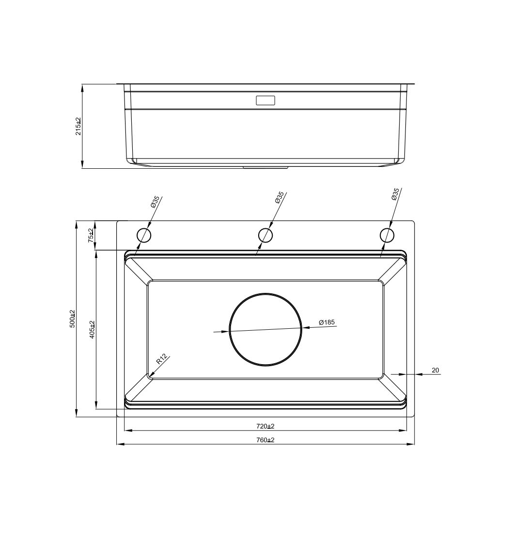 Chậu rửa bát NoBiNox  NJ560D
