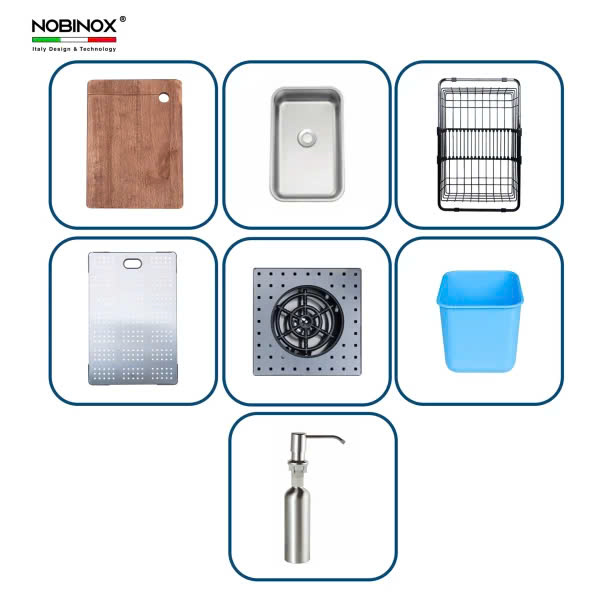 Chậu rửa bát NoBiNox  NJ511B