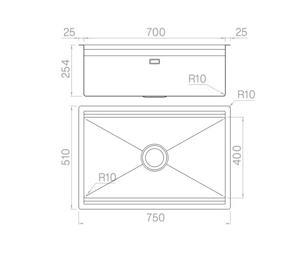 Chậu rửa bát NoBiNox NA875U