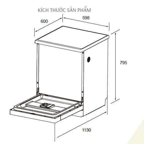 Máy Rửa Chén Canzy CZ WSG14PTC