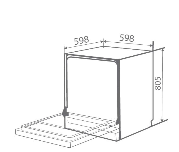 Máy Rửa Chén Canzy CZ P1036R