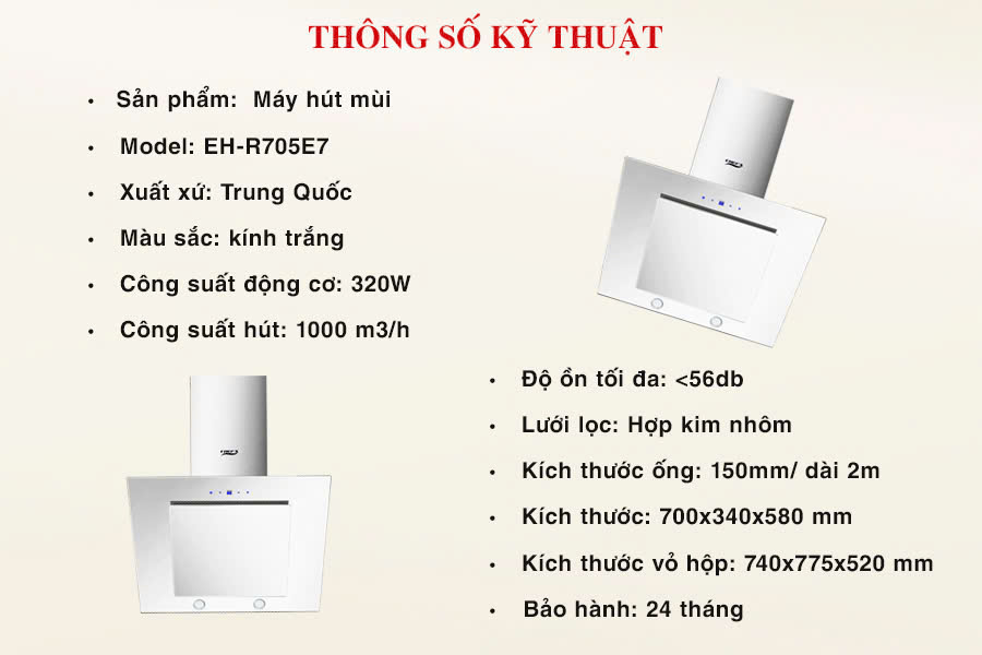 Máy Hút Mùi Chefs EH-R705E7
