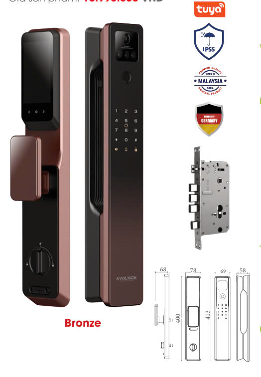 Khóa thông minh AVOLOCK  AL 87FRV