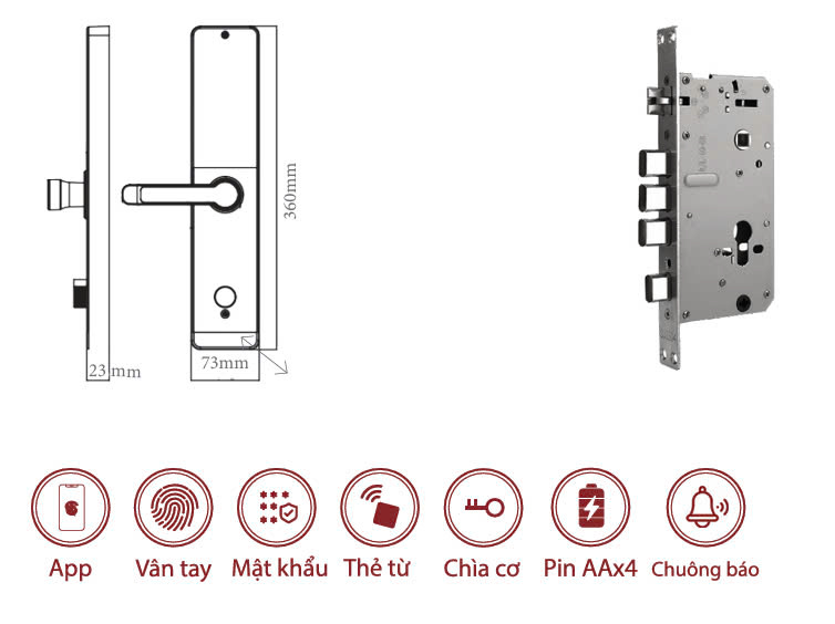 Khóa thông minh AVOLOCK AV 68