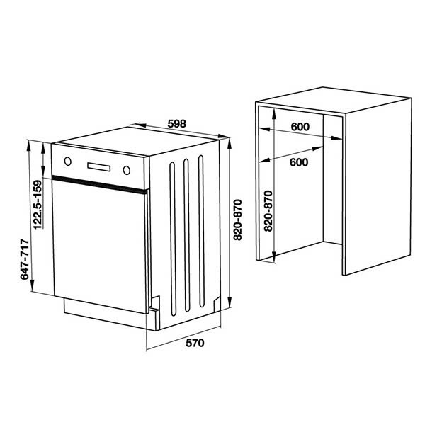 Máy Rửa Chén Độc Lập Hafele HDW-HI60C 533.23.120