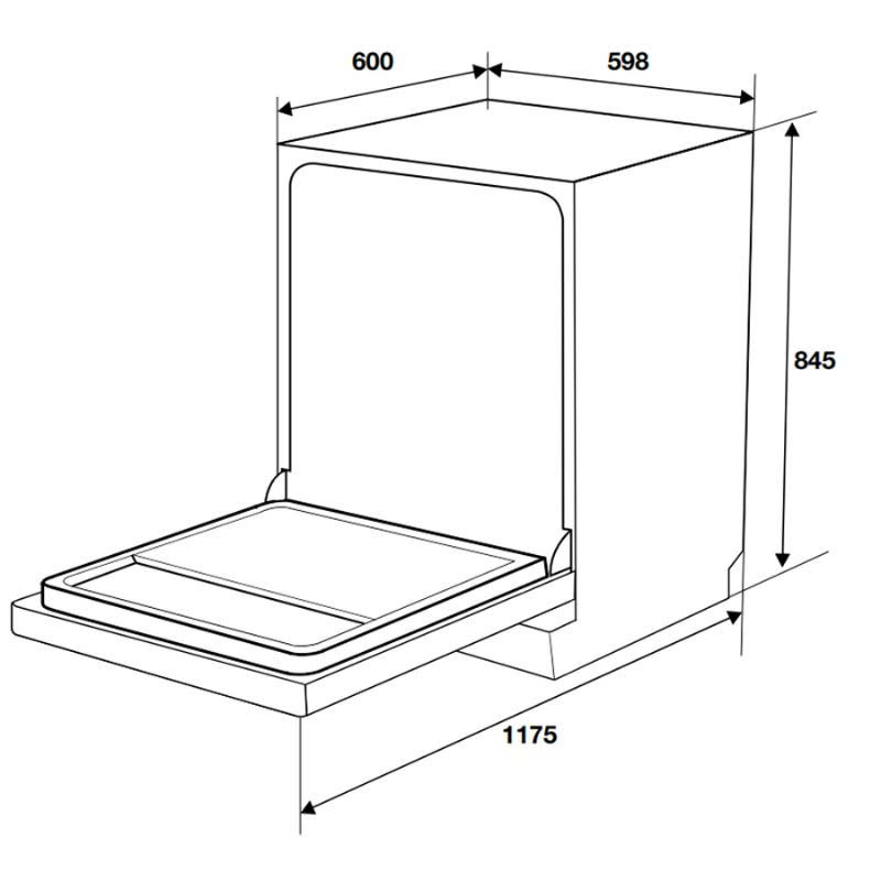 Máy Rửa Chén Độc Lập Hafele  HDW-F6051S 538.21.370