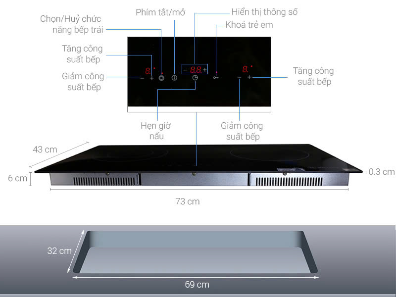 Bếp điện MALLOCA MH-02R