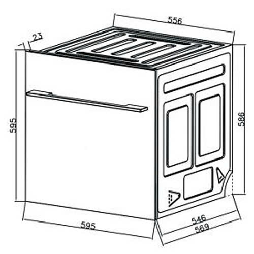 Máy rửa chén MALLOCA  WQP6-87CP