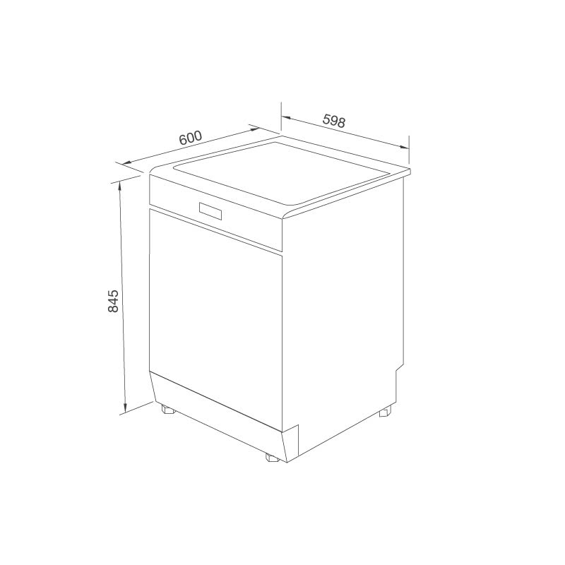 Máy rửa chén MALLOCA WQP12-5201AD