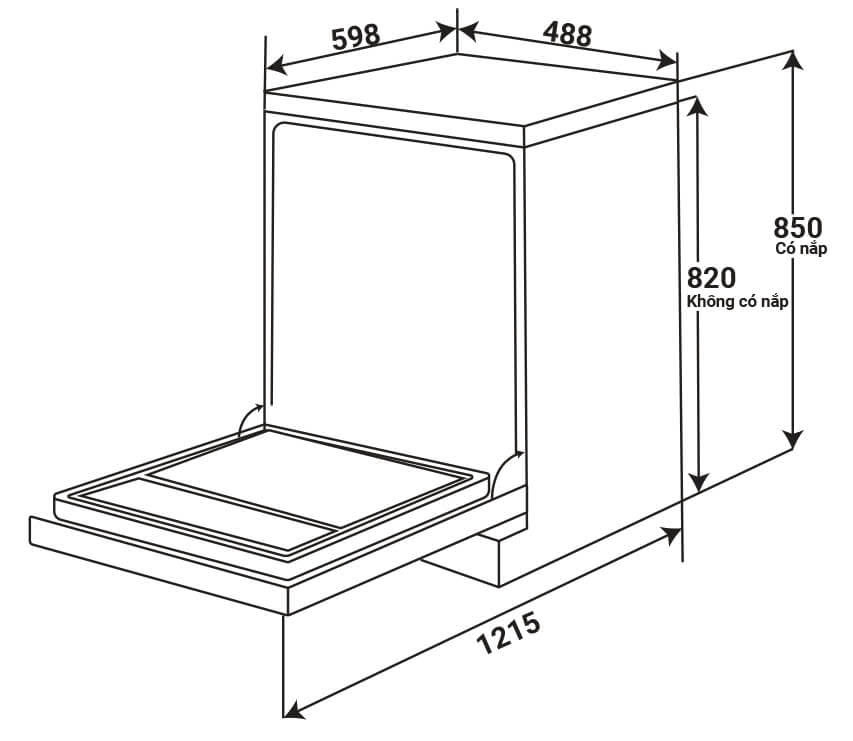 Máy rửa chén KAFF KF-A45UVTFT