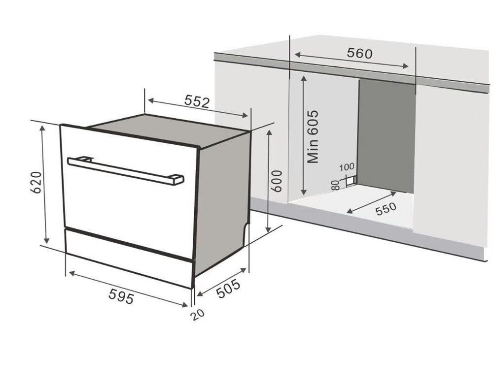 MÁY RỬA CHÉN KAFF KF - BISW800