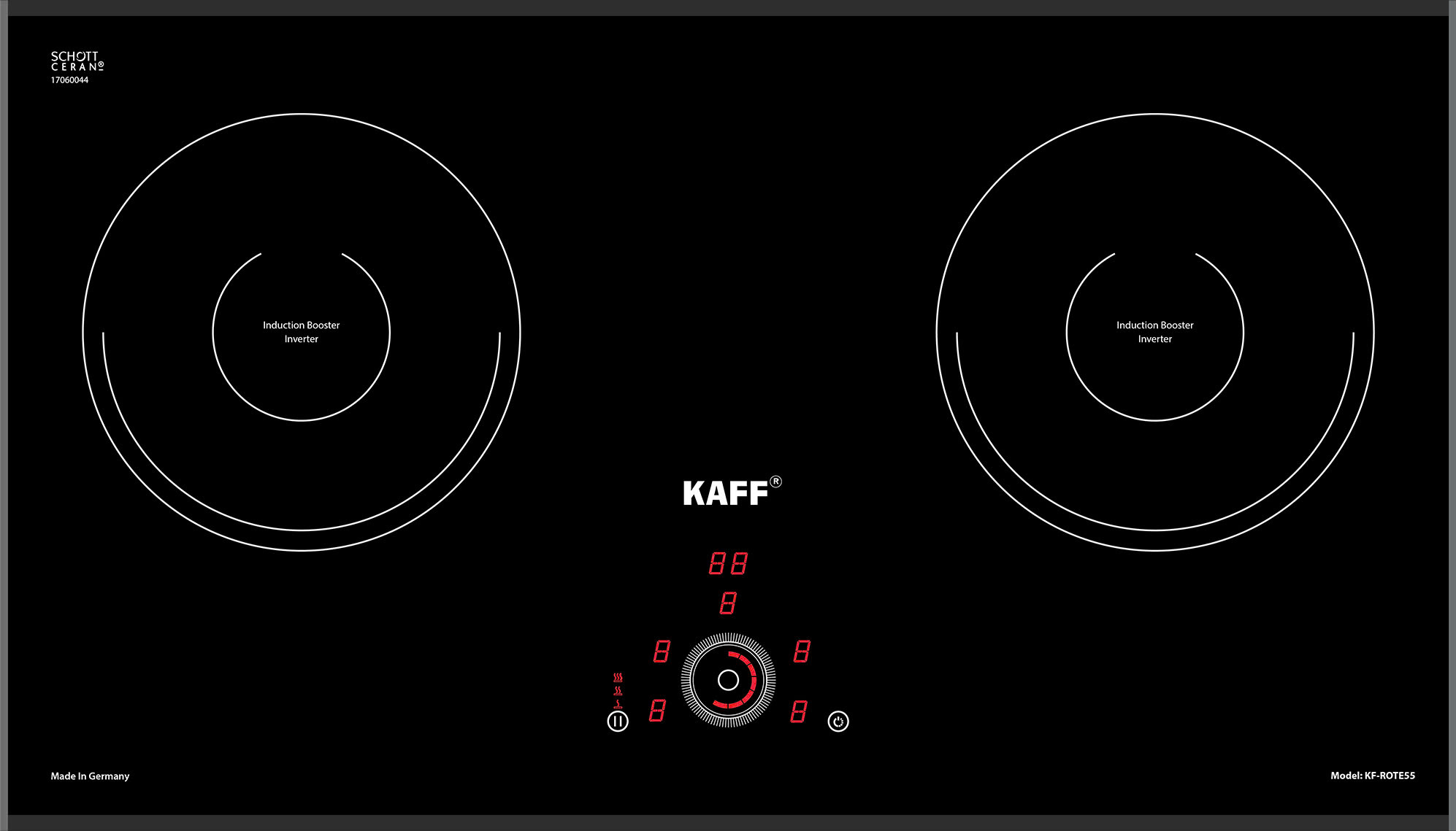 Bếp từ đôi KAFF KF–ROTE55