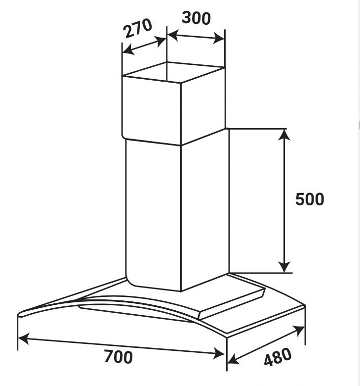 Máy Hút Mùi Kính Cong KF-GBT7069