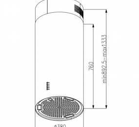 Máy Hút Đảo KAFF KF-IS380CRB