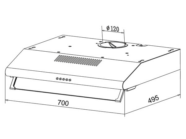MÁY HÚT MÙI KAFF KF-700W