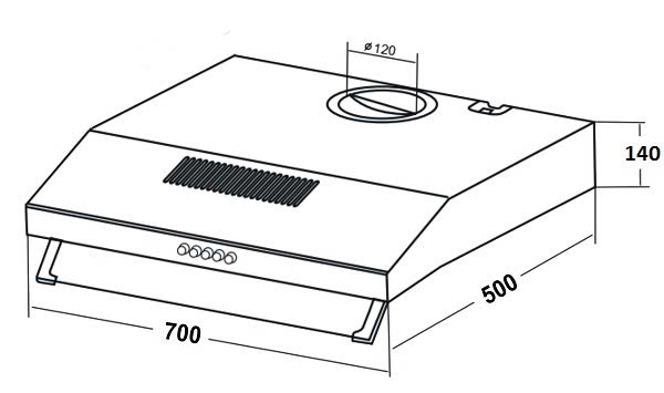 Máy Hút Mùi KAFF KF-8730B