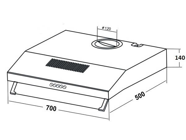 Máy Hút Mùi KAFF KF-701I