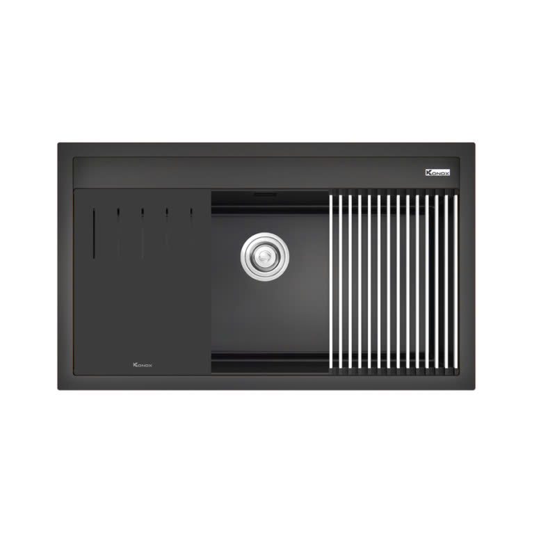 Chậu rửa bát Konox Granite Sink Terra 860S Black