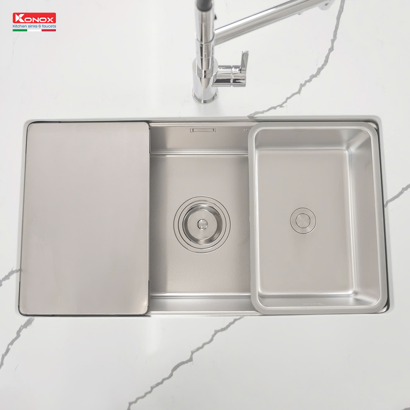 Chậu rửa bát Konox KN8146SU Dekor