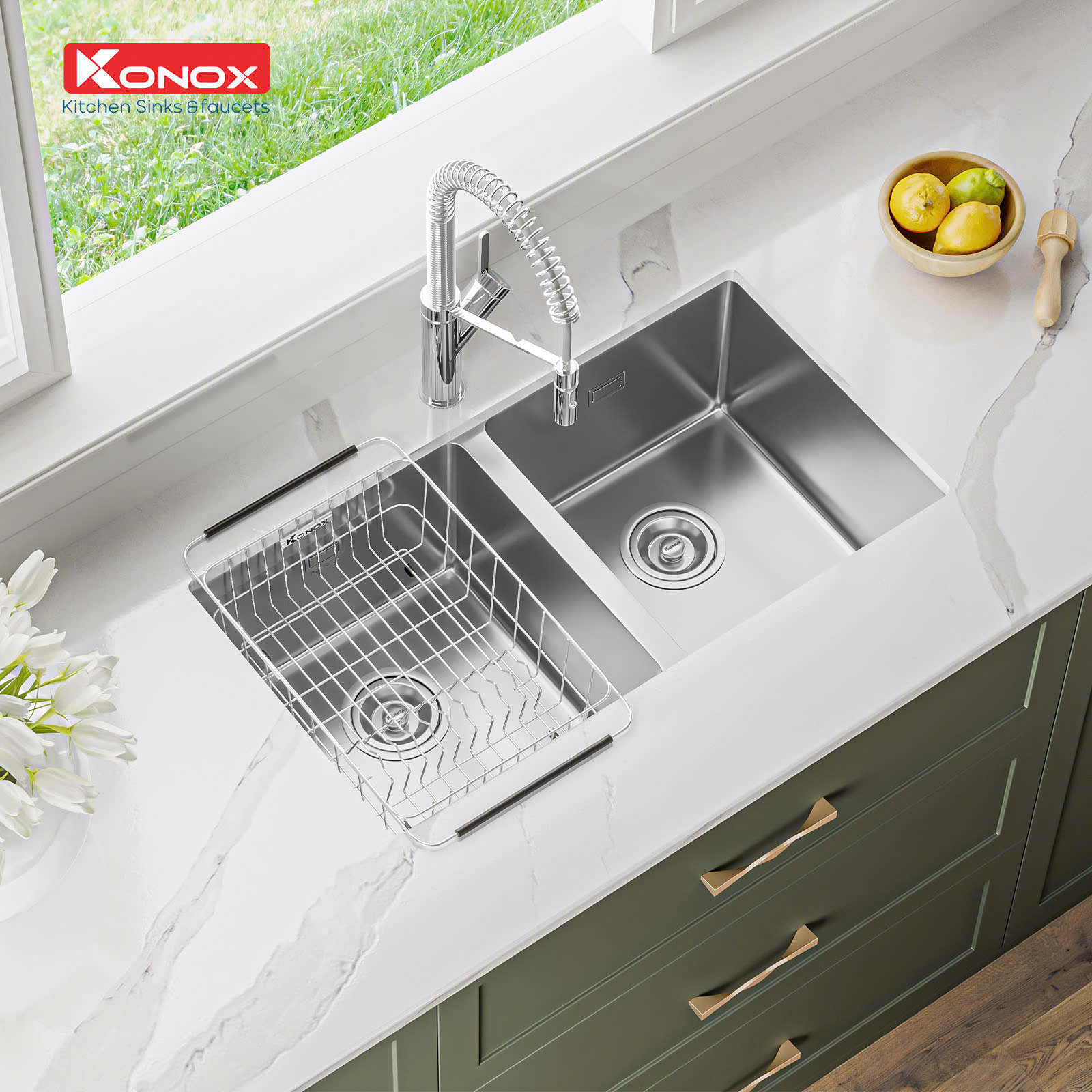 Chậu rửa bát Konox 7544DU