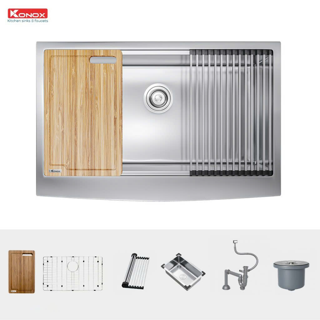 Chậu rửa bát KONOX KN8051AS Curve