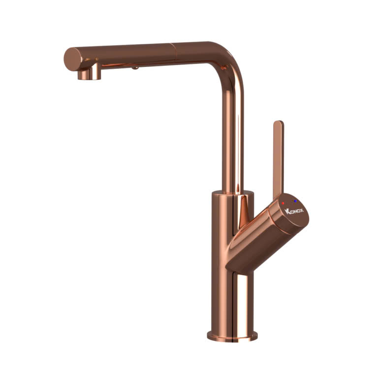 Vòi rửa bát Konox Artan Rose Gold