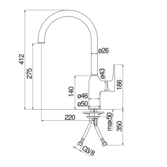 Vòi rửa bát NoBiNox RING NB132