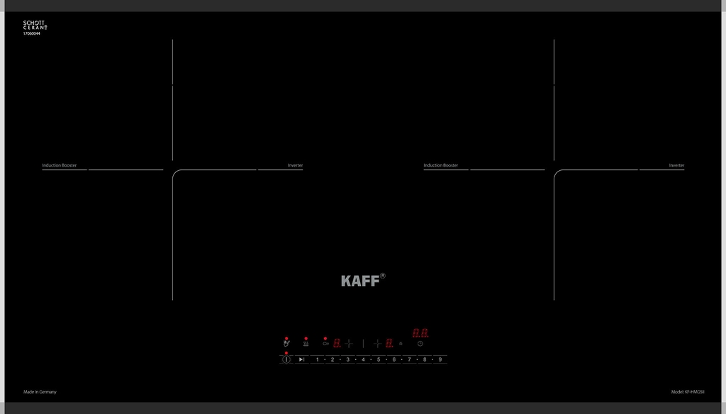 Bếp Từ KAFF KF HGM5II - Made in Germany - Bảo hành 7 năm tại nhà
