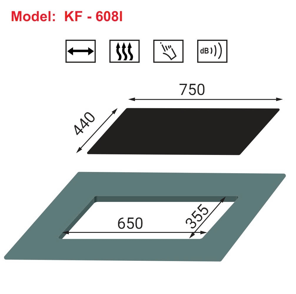 BẾP GAS HỒNG NGOẠI KAFF KF 608I