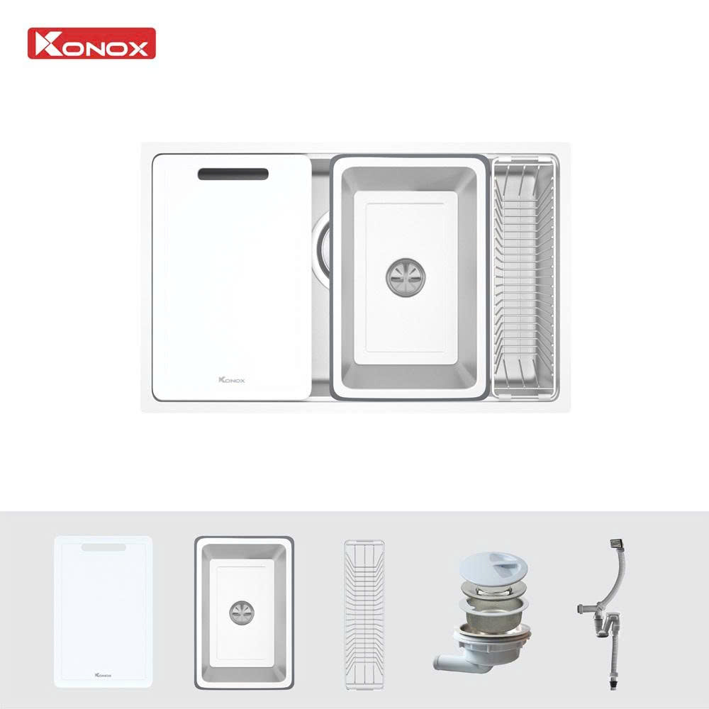 Chậu rửa bát Konox phong cách Nhật Tari 7648SM
