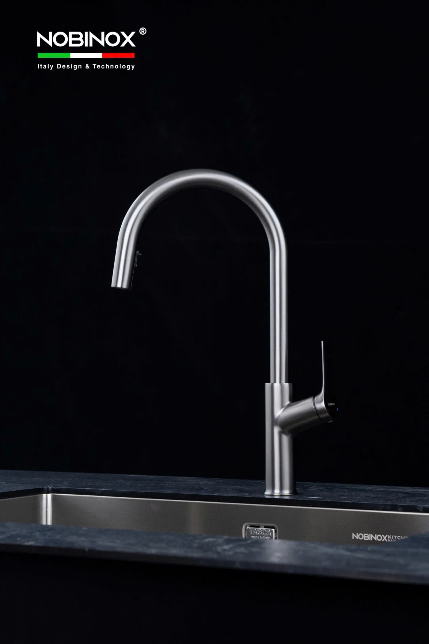 VÒI RỬA BÁT DÂY RÚT NOBINOX FORTE NX887