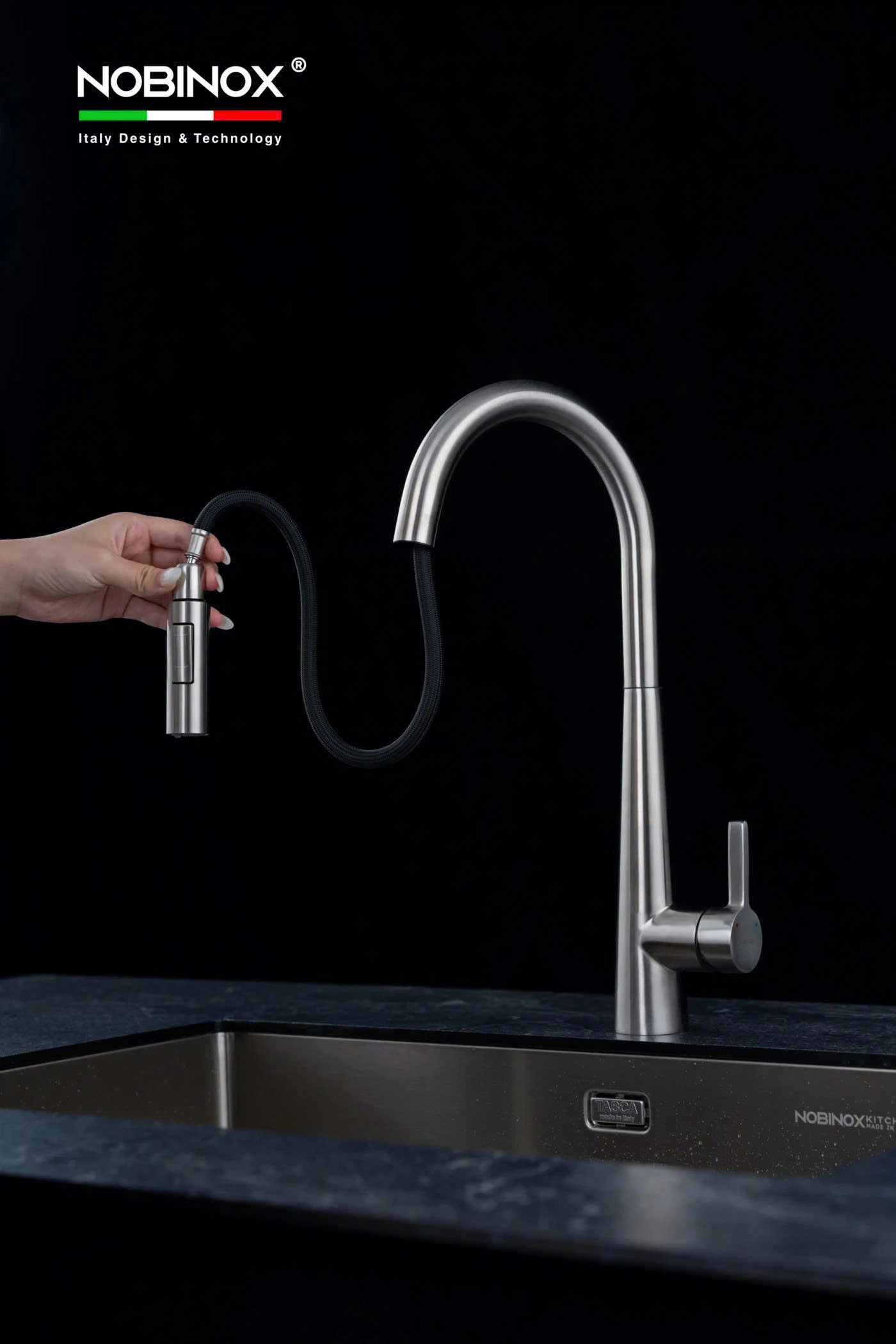 VÒI RỬA BÁT DÂY RÚT NOBINOX WINTO NX501