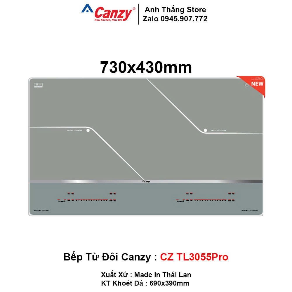 Bếp Từ Đôi Canzy CZ TL3055PRO