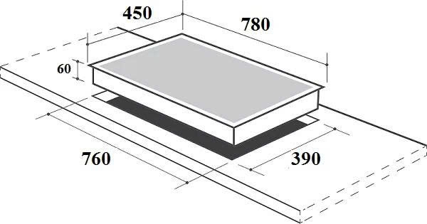 Bếp 3 Từ Dài Canzy CZ ML86GA