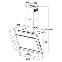 Máy Hút Mùi Kính Vát Canzy CZ 369T Glass