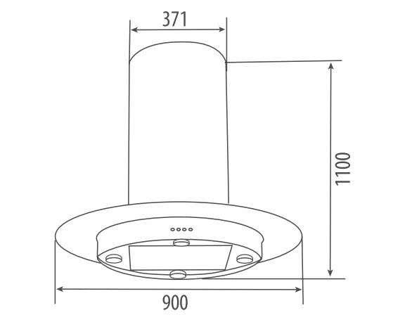 Máy hút khử mùi treo độc lập Canzy CZ 350C