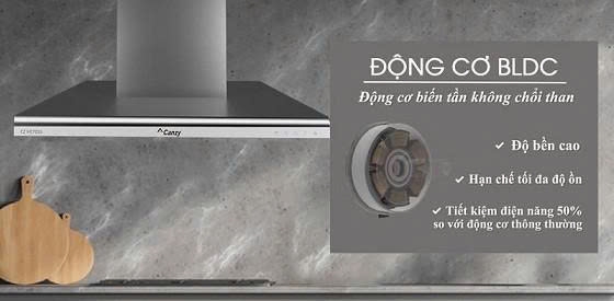 Máy hút mùi chữ T Canzy CZ HE90BK