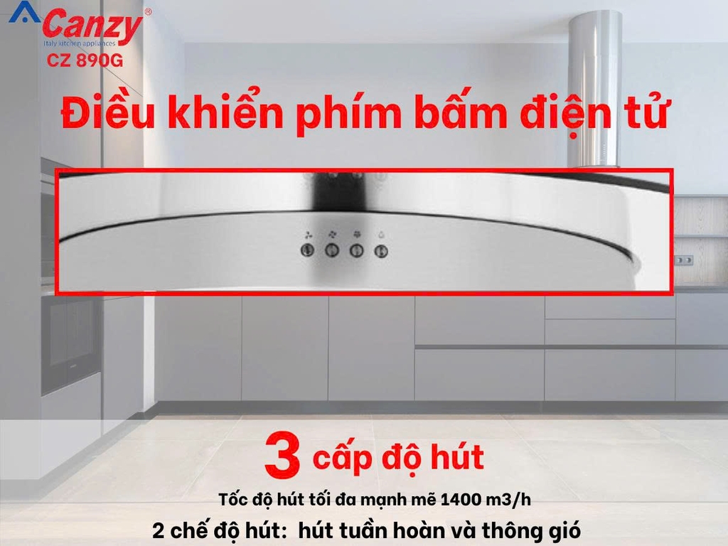 Máy Hút Mùi Độc Lập Canzy CZ 890G
