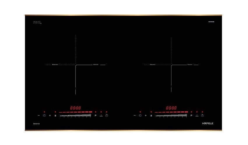 Bếp Từ Lắp Âm 2 Vùng Nấu Hafele HC-I73242B 536.61.857