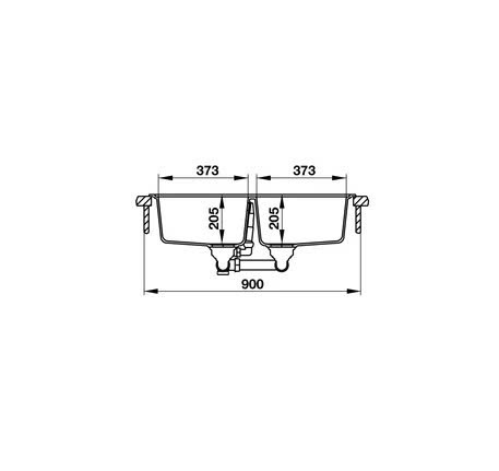 Chậu Rửa Đá Hafele HS19-GEN2R90 đen 570.35.380