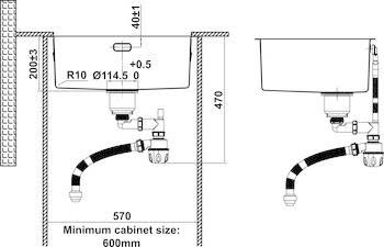 CHẬU SUS Hafele SATIN R10 HS24-SSN1S-540_BR 567.24.457