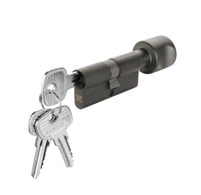 RUỘT KHÓA ĐẦU VẶN ĐẦU CHÌA  61MM  Hafele  916.63.321