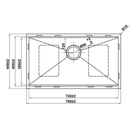 Chậu rửa chén Inox Hafele WS R10 HS25-SSN1S-7644 567.24.486