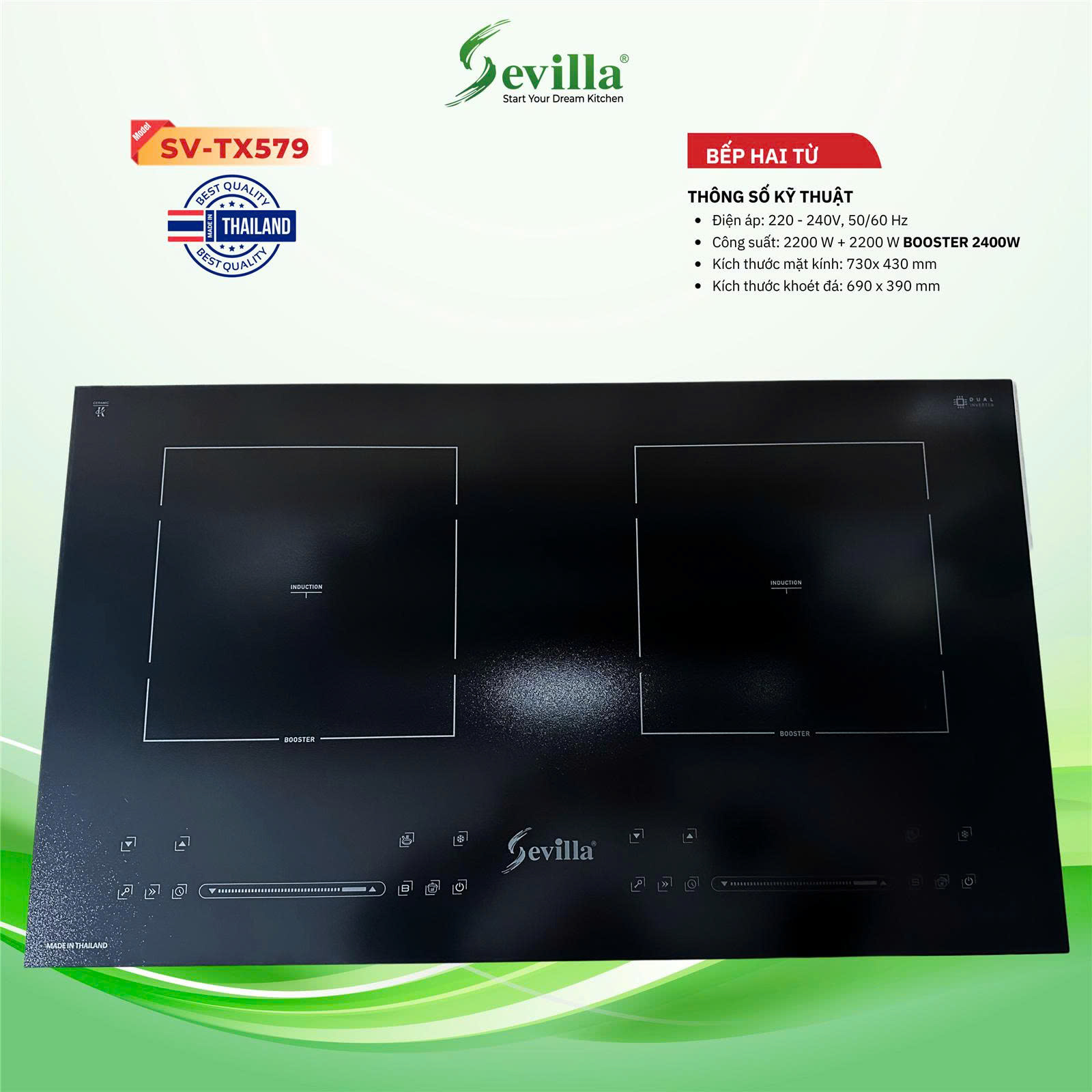 Bếp từ đôi Sevilla SV - TX579