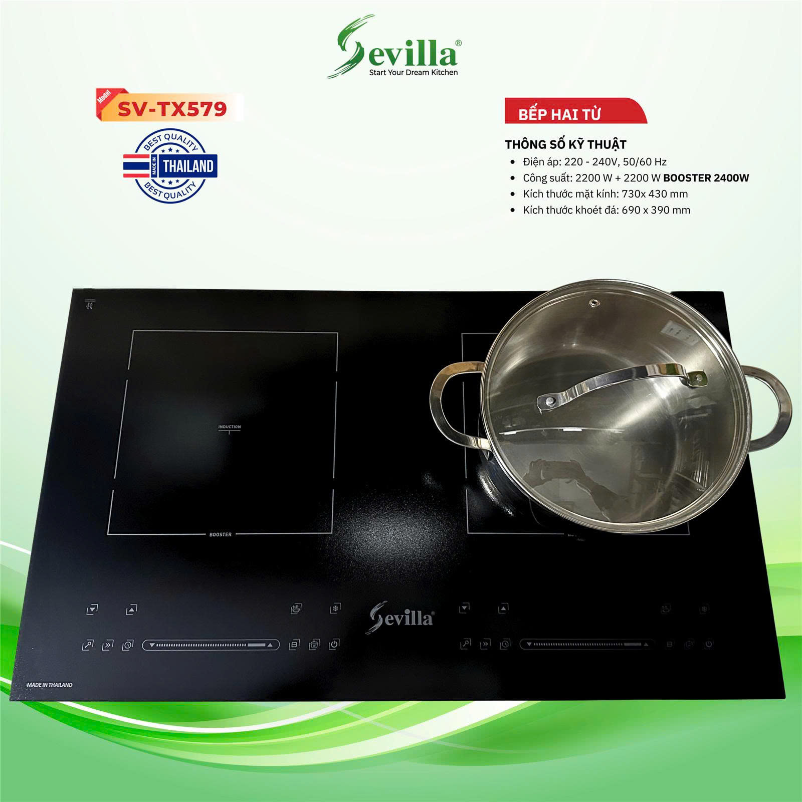 Bếp từ đôi Sevilla SV - TX579
