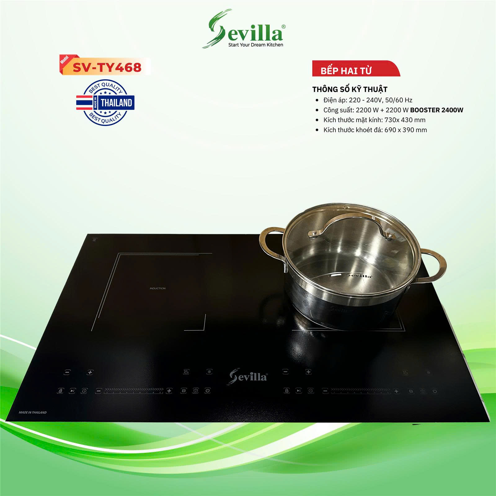 Bếp từ đôi Sevilla SV - TY468
