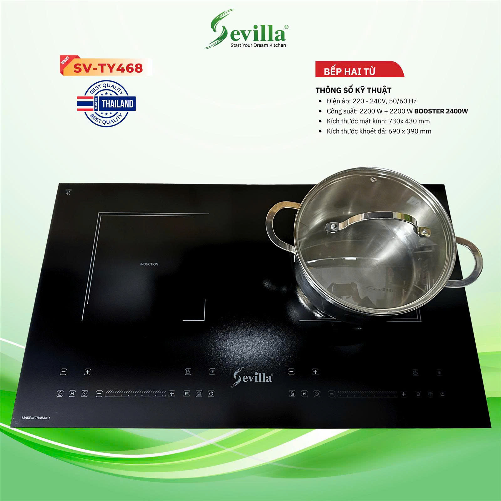 Bếp từ đôi Sevilla SV - TY468