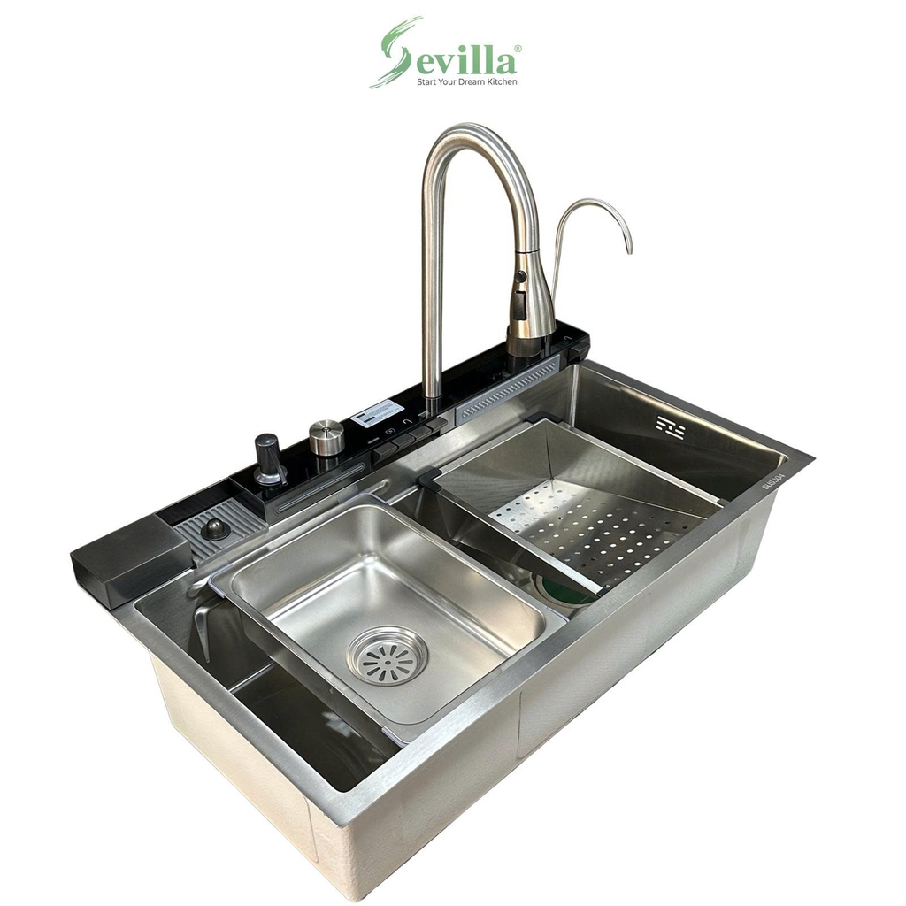Chậu HANDMADE 01 hố cao cấp Sevilla SV-5PC8246