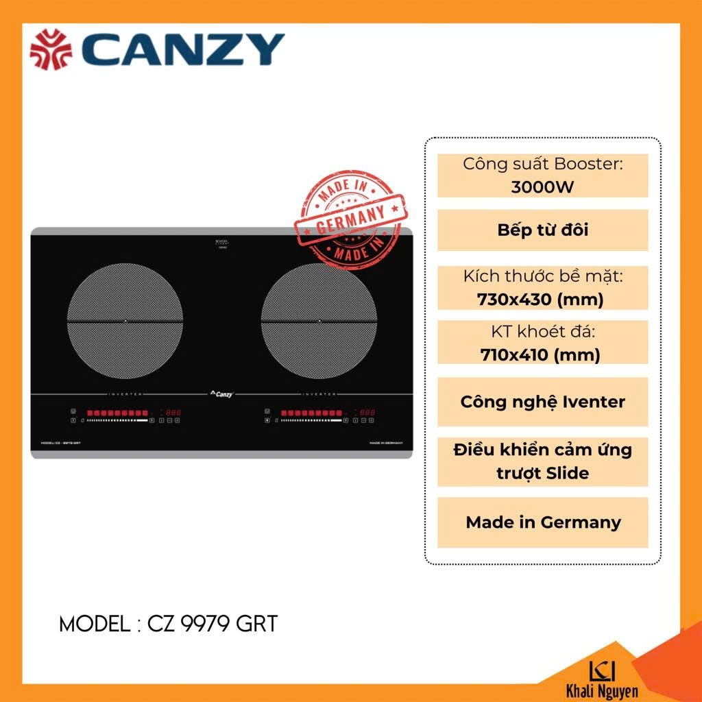 Bếp từ đối Canzy CZ 9979 GRT
