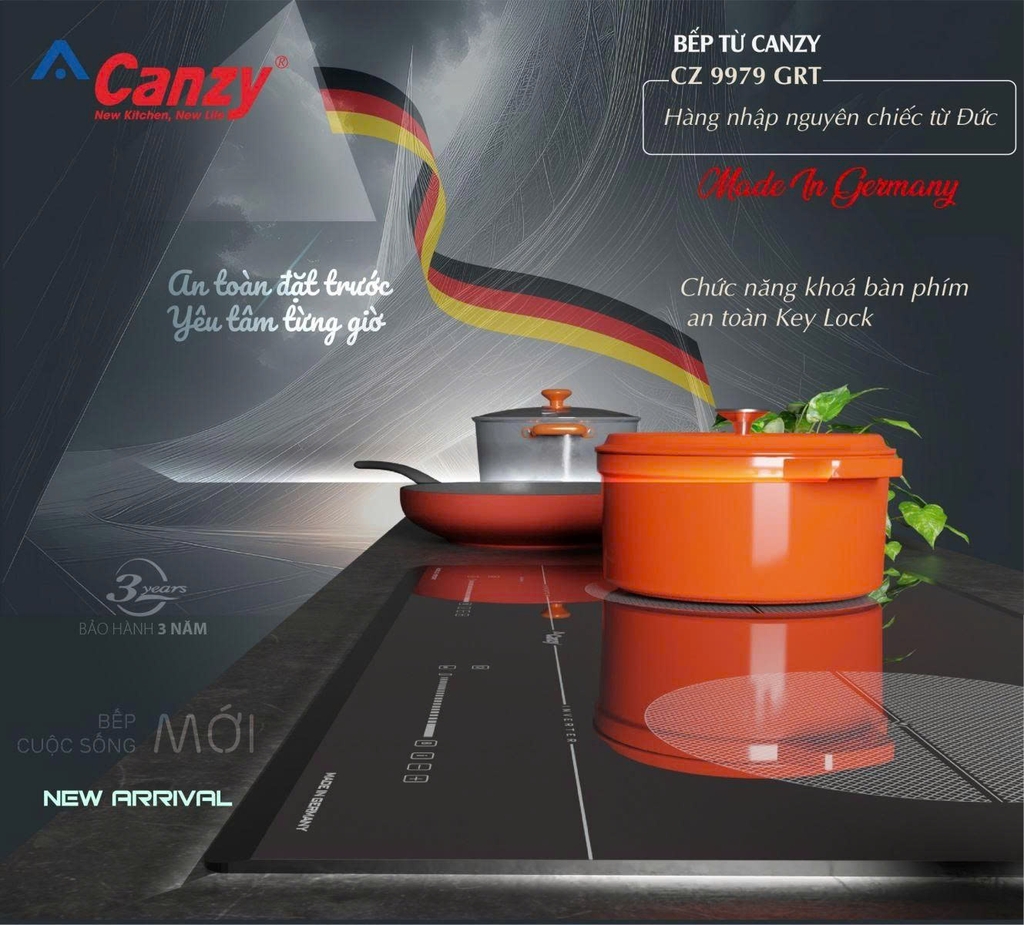 Bếp từ đối Canzy CZ 9979 GRT